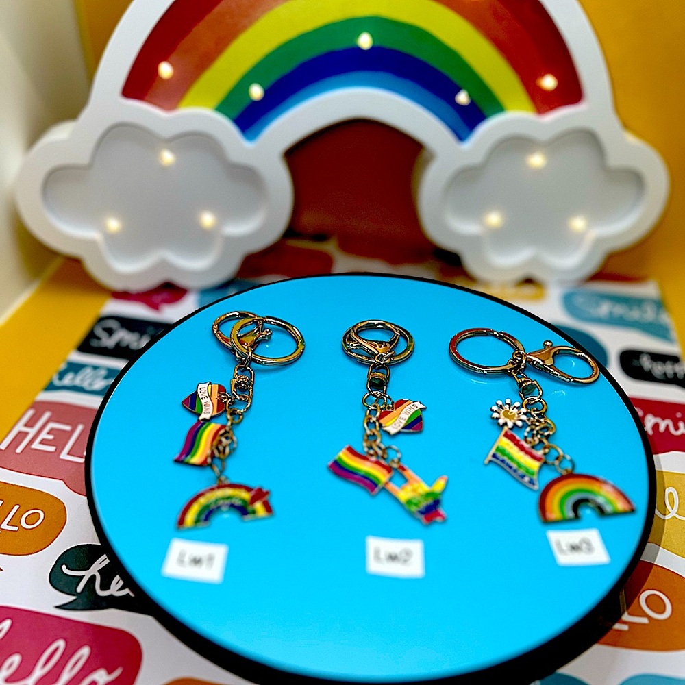 NWOT - 3 Pride Keychains - Love Wins!!